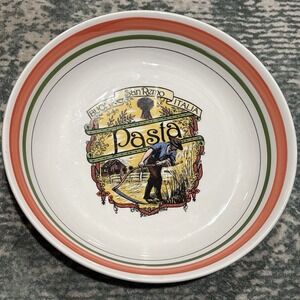 Vintage 12" Pasta Serving Bowl Ironstone Tableware Buona San Remo Italia